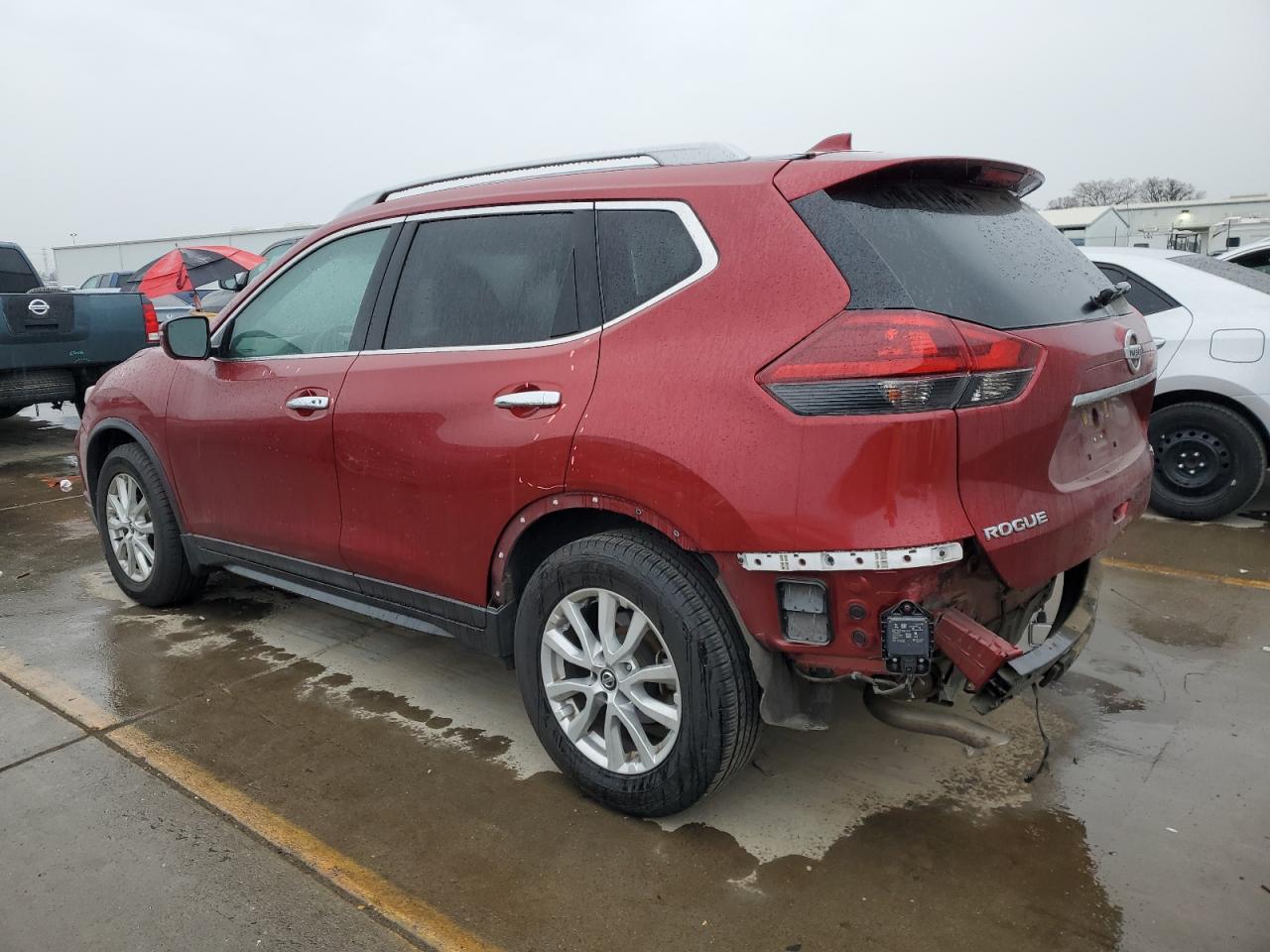 2018 Nissan Rogue VIN 5N1AT2MT5JC763672 Copart auction photo, rear end / side damage thumbnail 2