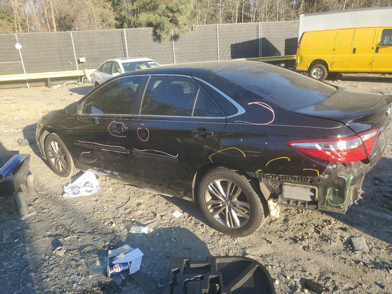 2016 Toyota Camry VIN 4T1BF1FK4GU204403 Copart auction photo, rear end damage thumbnail 2