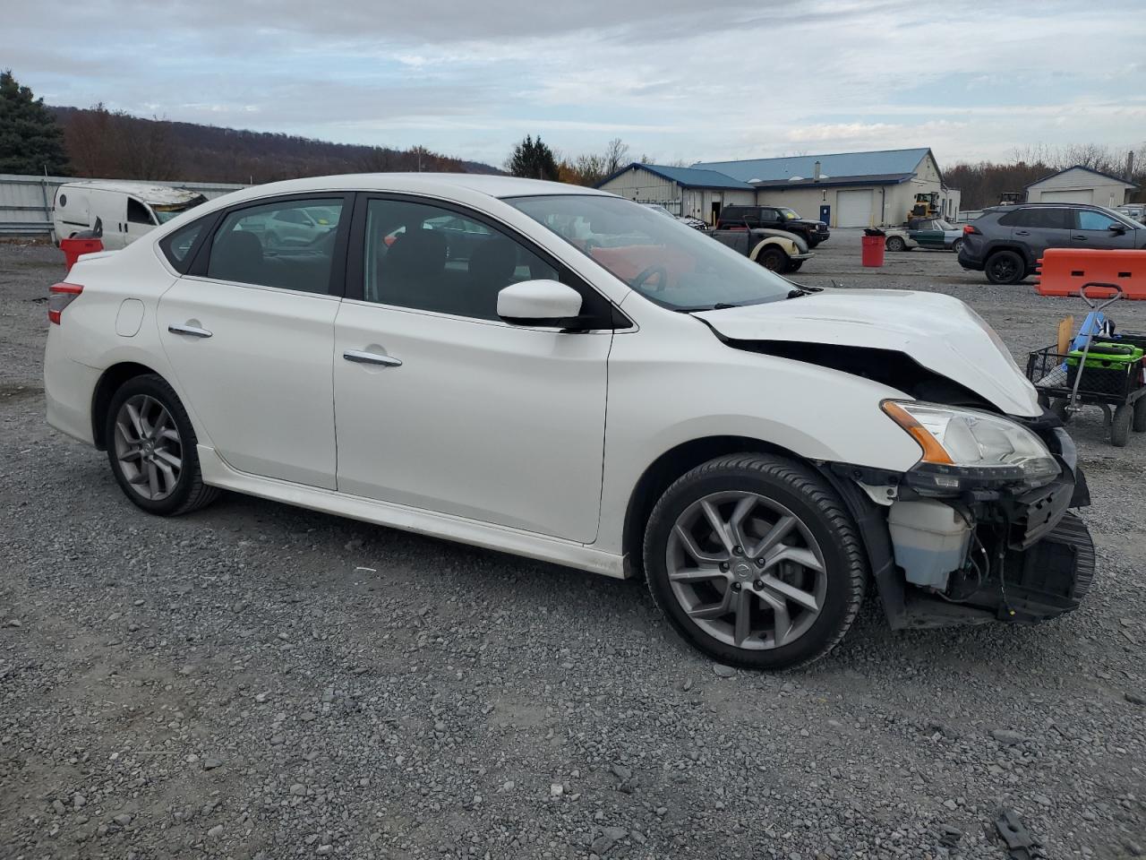 2014 Nissan Sentra VIN 3N1AB7AP5EL612727 Copart auction photo, front end damage thumbnail 4