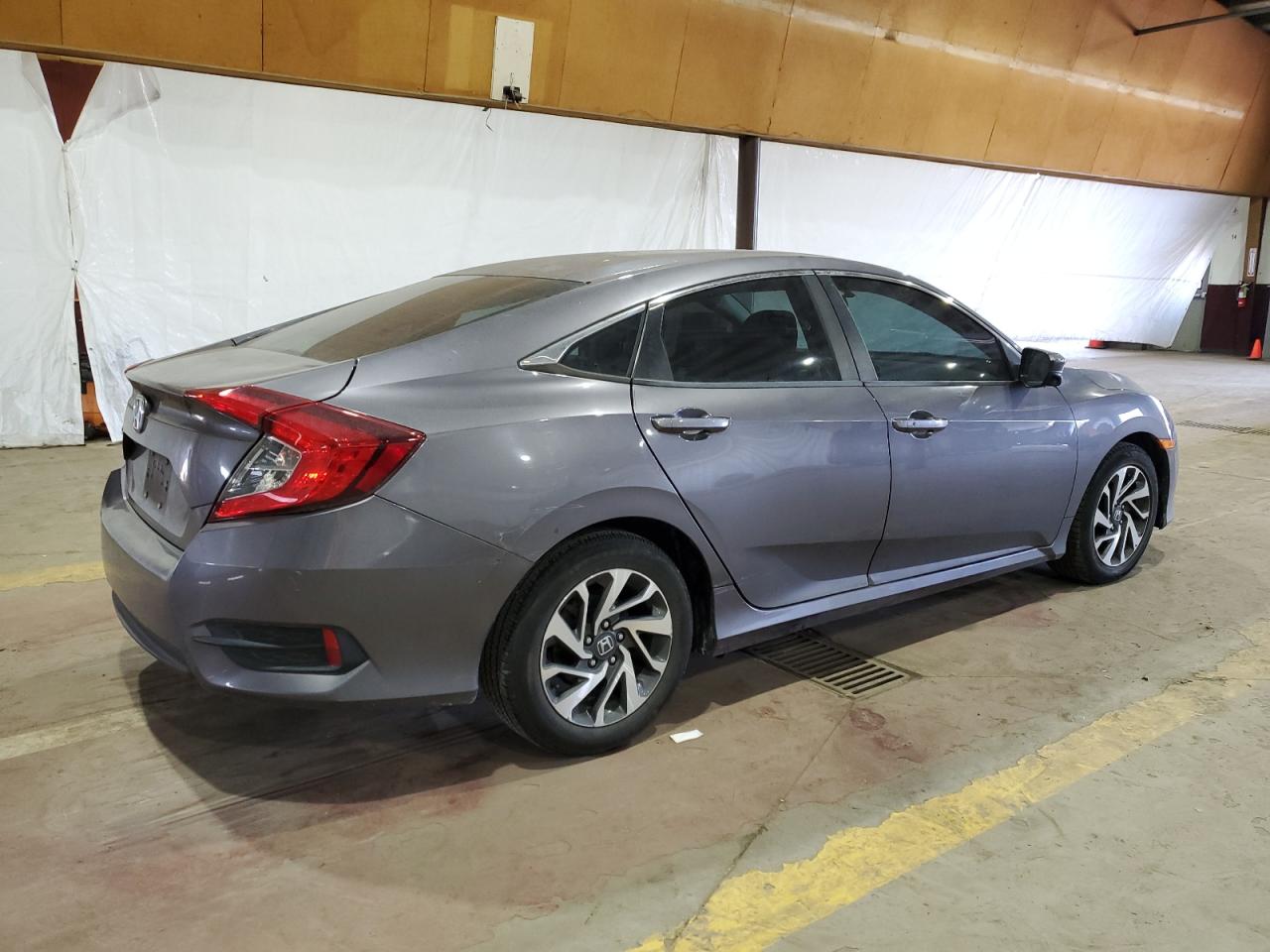 2016 Honda Civic VIN 19XFC2F76GE054874 Copart auction photo, all over damage thumbnail 3