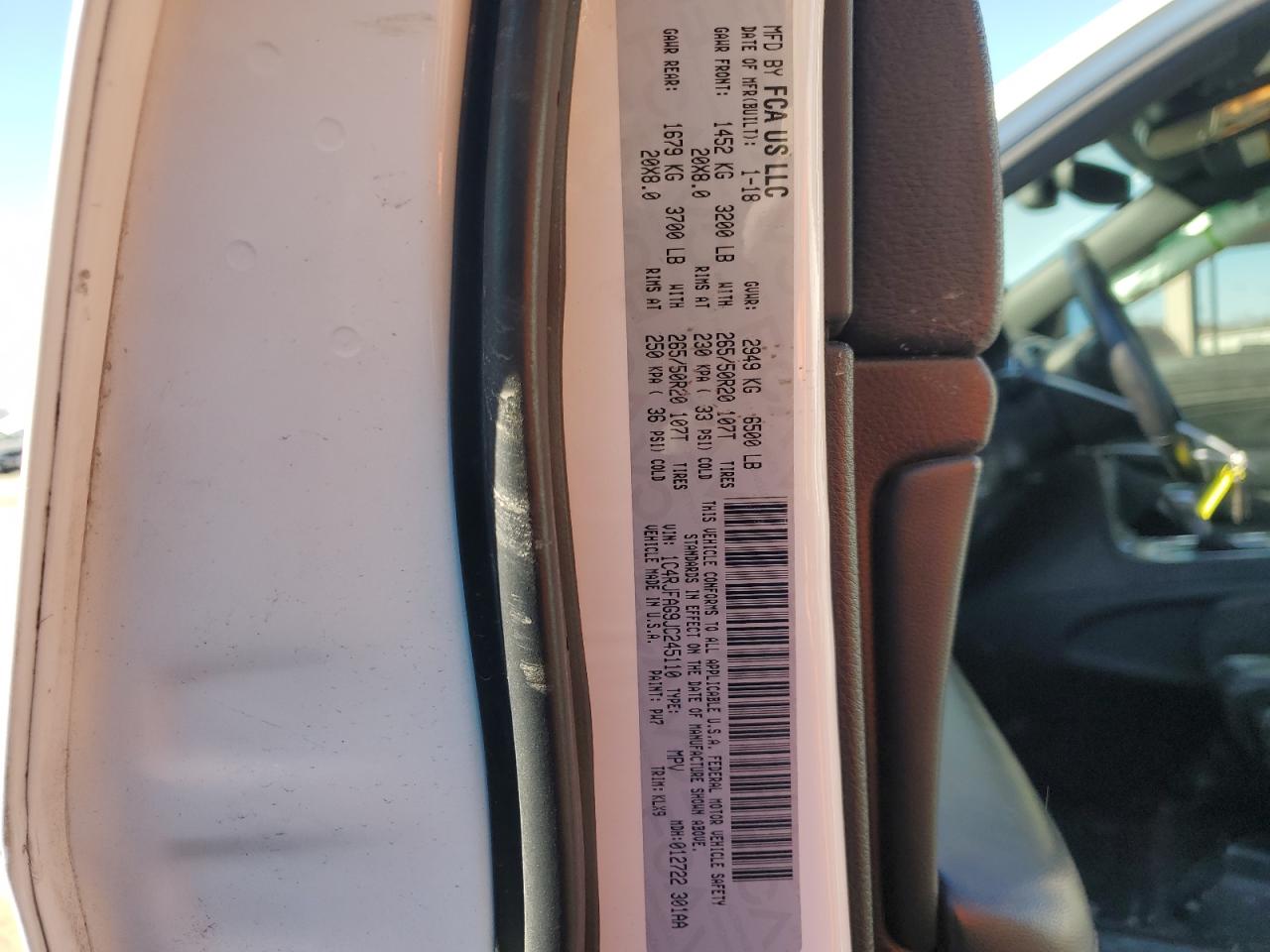 2018 Jeep Grand Cherokee VIN 1C4RJFAG9JC245110 Copart auction photo, frame damage / side damage thumbnail 15