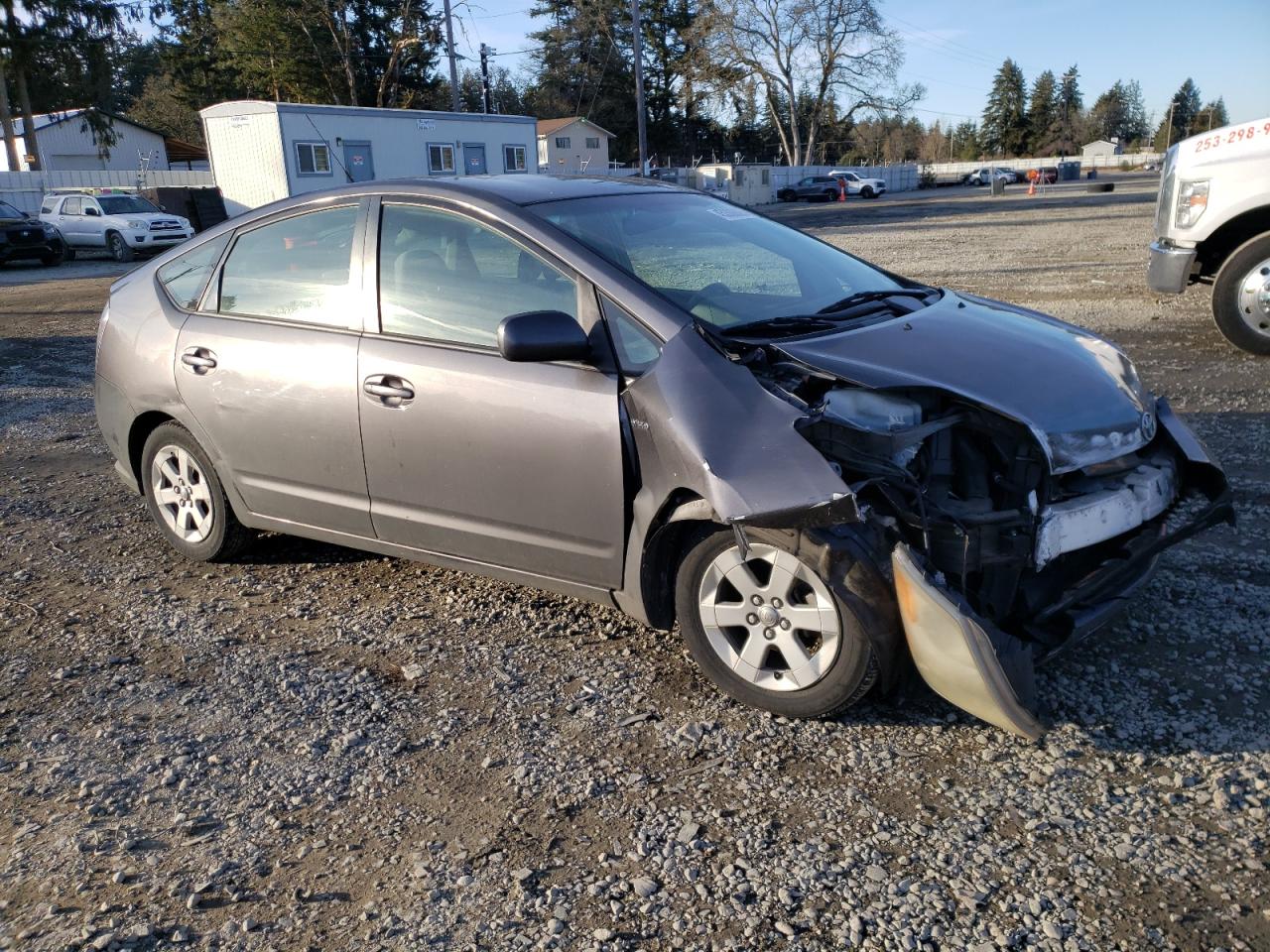 2007 Toyota Prius VIN JTDKB20U173277489 Copart auction photo, front end / side damage thumbnail 4