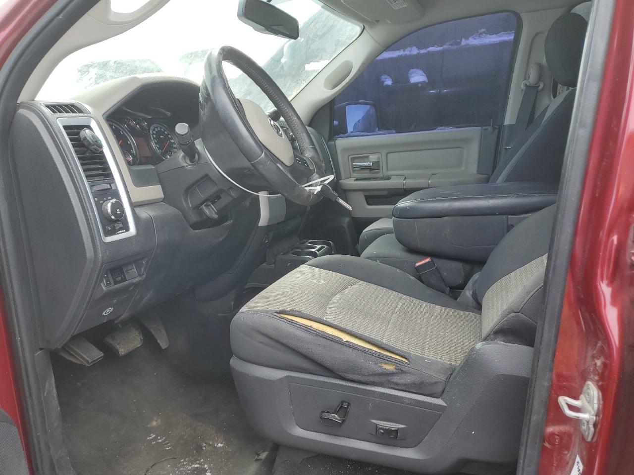 2012 Dodge RAM VIN 1C6RD7LTXCS110886 Copart auction photo, front end / undercarriage damage thumbnail 7