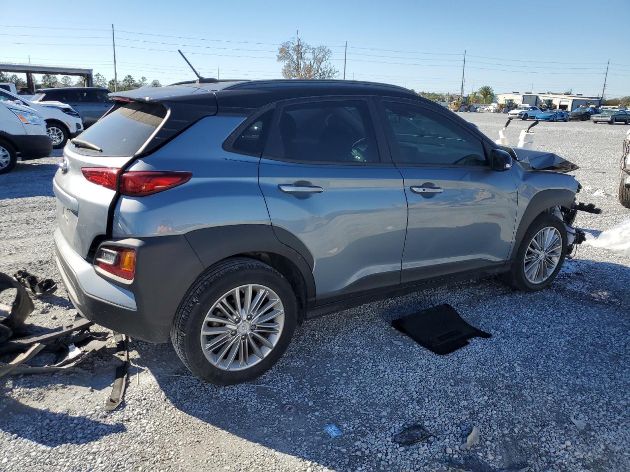 2020 Hyundai Kona VIN KM8K22AA5LU596429 Copart auction photo, front end damage thumbnail 3