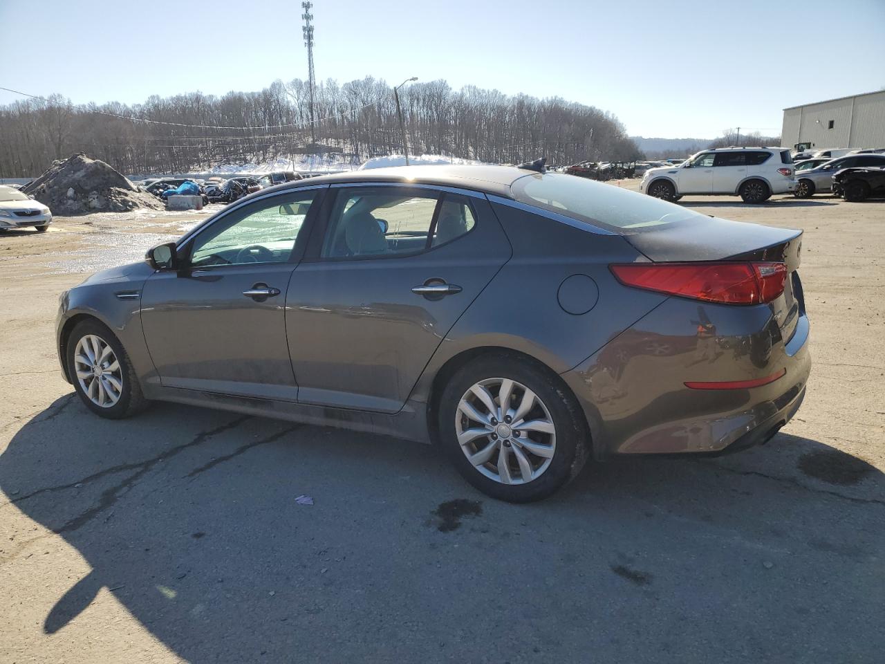 2015 KIA Optima VIN 5XXGM4A77FG397347 Copart auction photo, side damage thumbnail 2