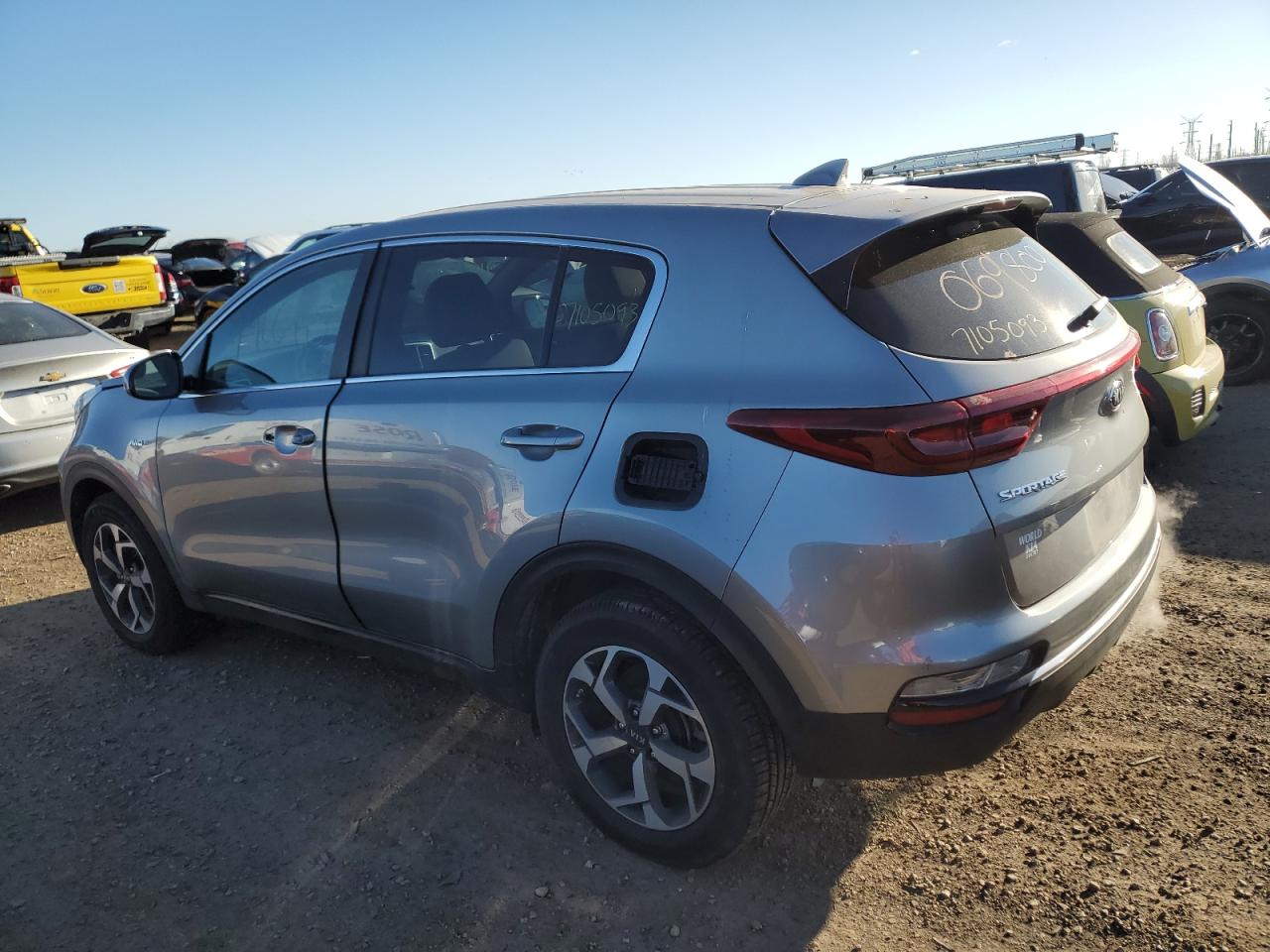 2022 KIA Sportage VIN KNDPMCACXN7966495 Copart auction photo, vandalism damage thumbnail 2