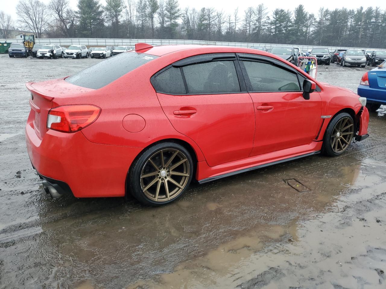 2017 Subaru WRX VIN JF1VA1E62H9813195 Copart auction photo, side / front end damage thumbnail 3
