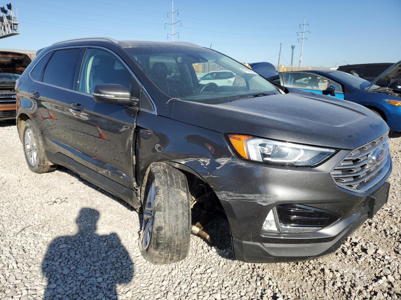 2020 Ford Edge VIN 2FMPK4J94LBA08176 Copart auction photo, side / front end damage thumbnail 4