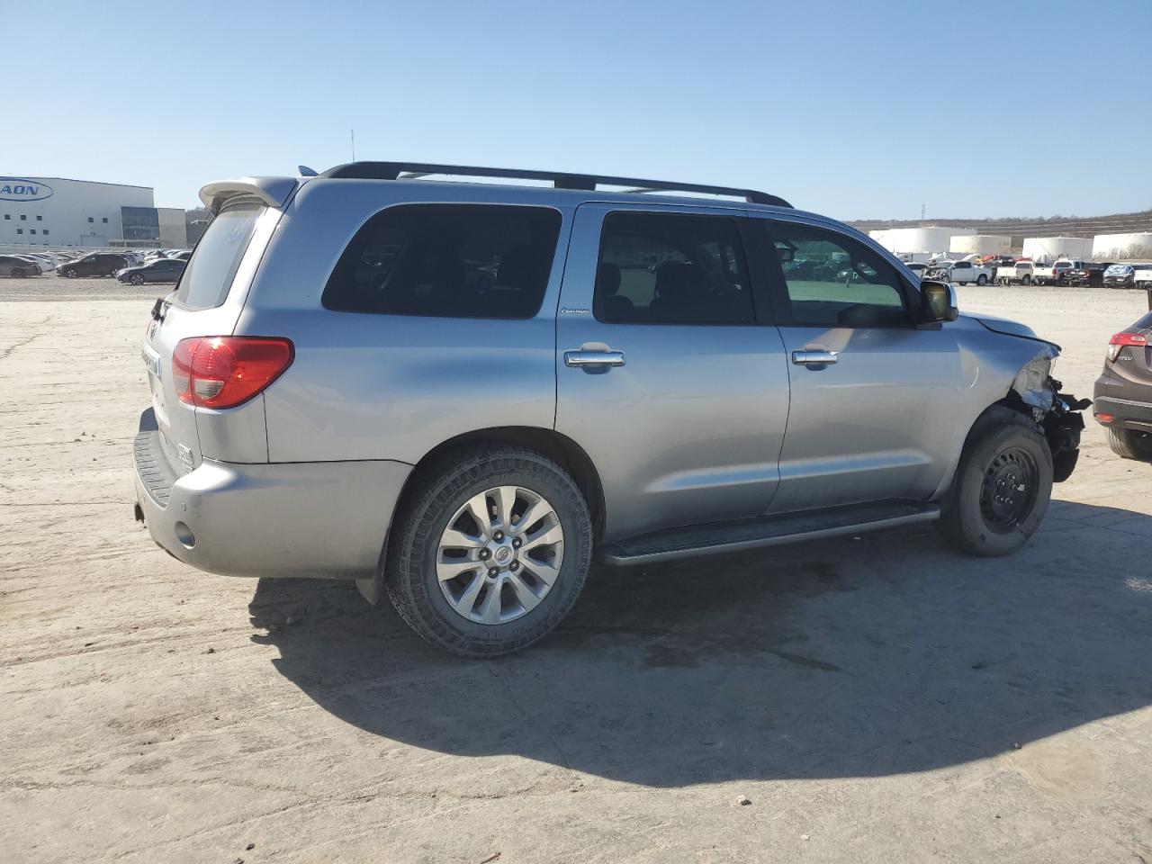 2011 Toyota Sequoia VIN 5TDDW5G1XBS045409 Copart auction photo, front end / side damage thumbnail 3
