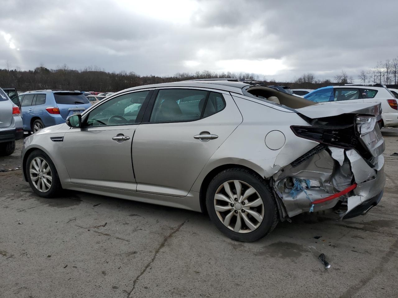 2014 KIA Optima VIN 5XXGN4A78EG322331 Copart auction photo, rear end damage thumbnail 2