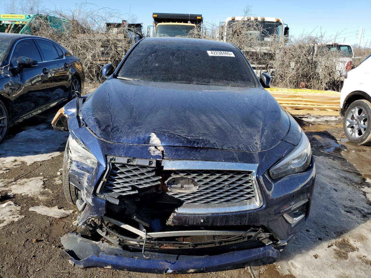 2021 Infiniti Q50 VIN JN1EV7BRXMM751202 Copart auction photo, front end damage thumbnail 5