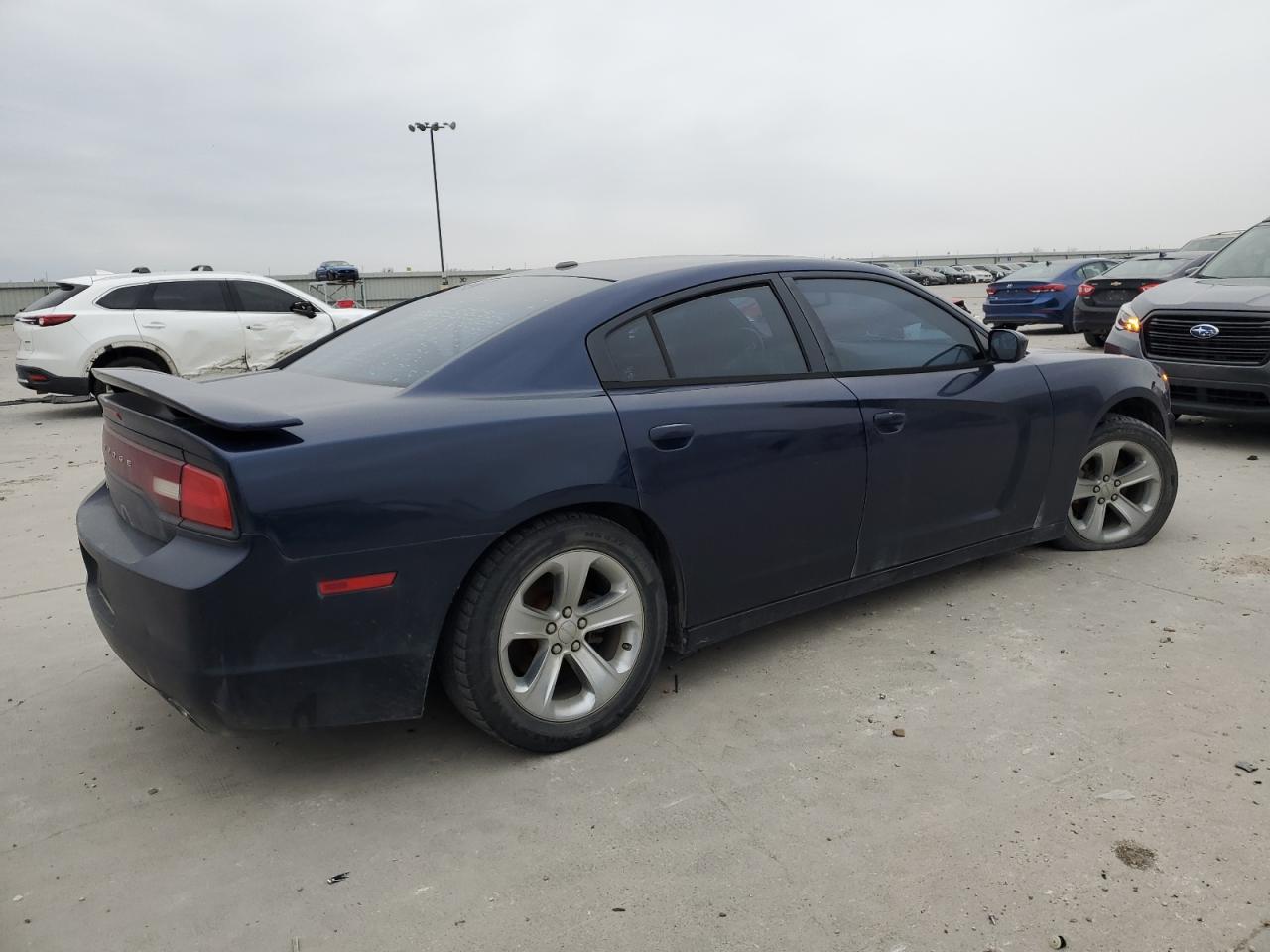 2013 Dodge Charger VIN 2C3CDXHG6DH706682 Copart auction photo, side damage thumbnail 3