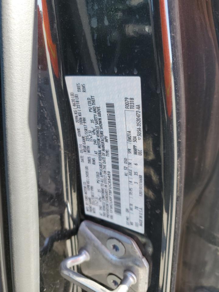 2015 Ford Escape VIN 1FMCU0F78FUC65459 Copart auction photo, front end damage thumbnail 13