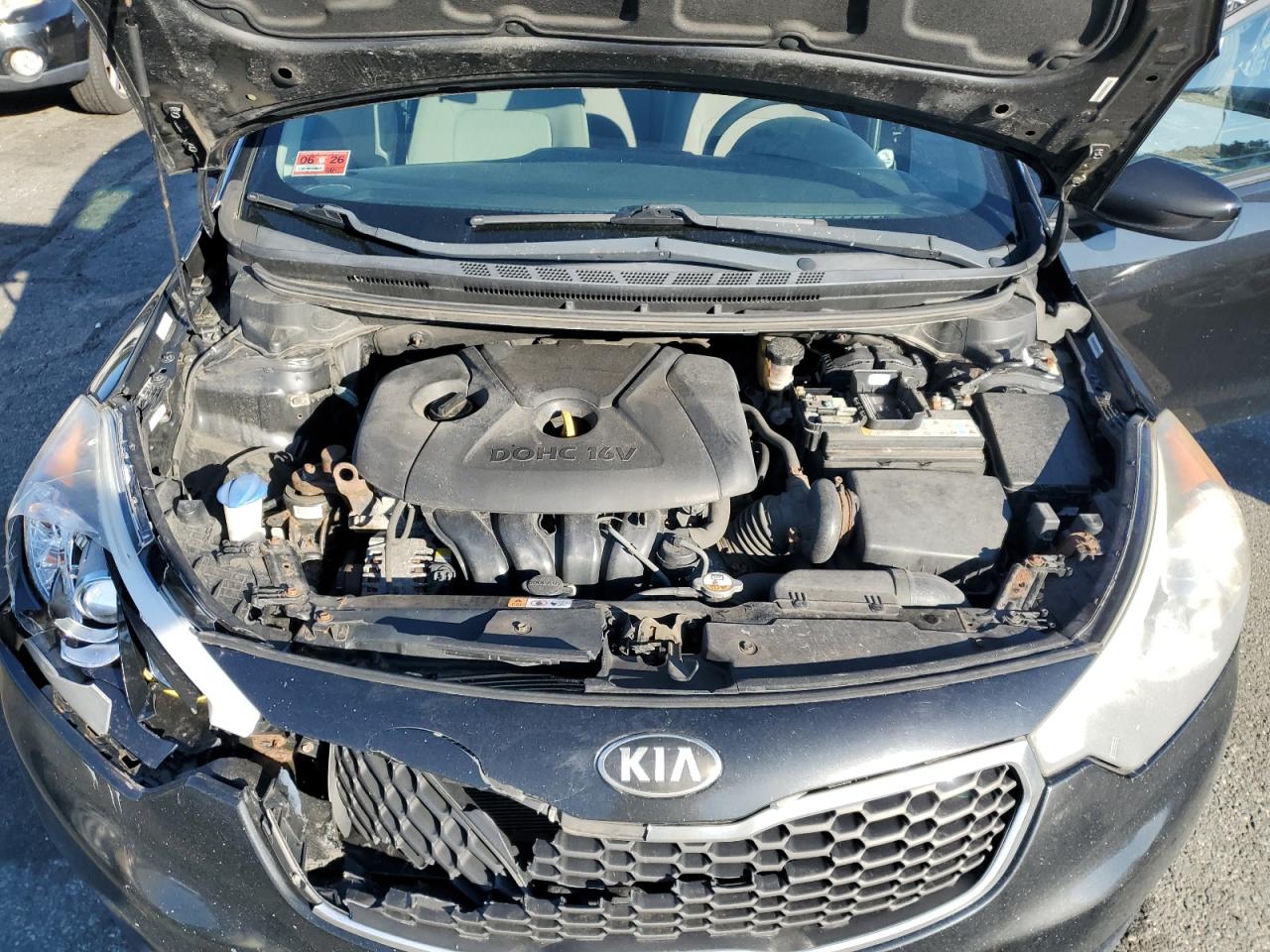 2014 KIA Forte VIN KNAFK4A67E5180390 Copart auction photo, front end / minor dent/scratches damage thumbnail 11