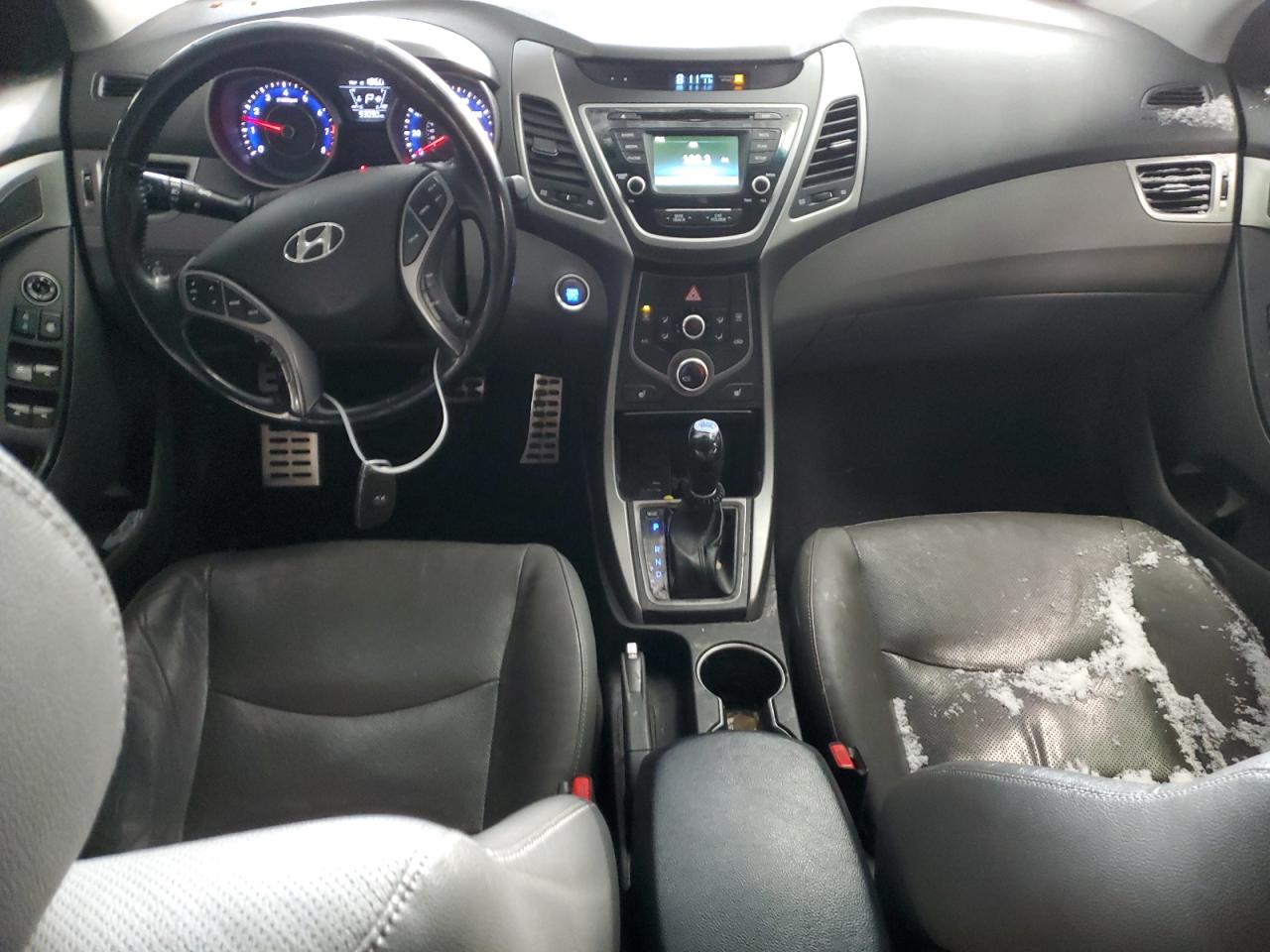 2014 Hyundai Elantra VIN KMHDH4AH5EU105117 Copart auction photo, front end damage thumbnail 8
