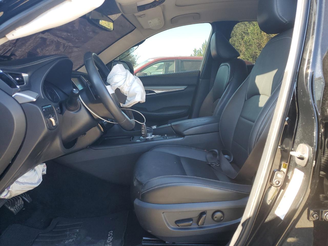 2019 Infiniti QX50 VIN 3PCAJ5M35KF142982 Copart auction photo, front end / side damage thumbnail 7