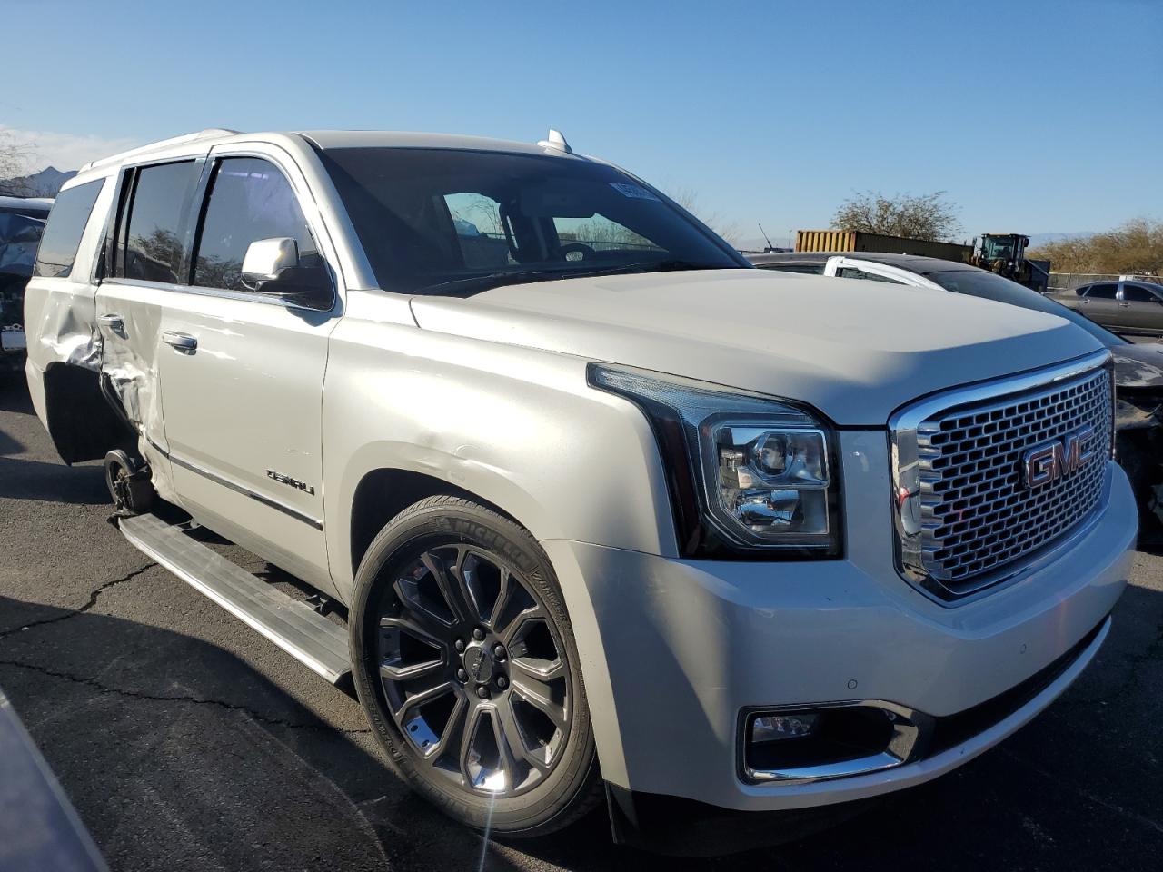 2015 GMC Yukon VIN 1GKS2CKJ9FR537775 Copart auction photo, rear end / side damage thumbnail 4