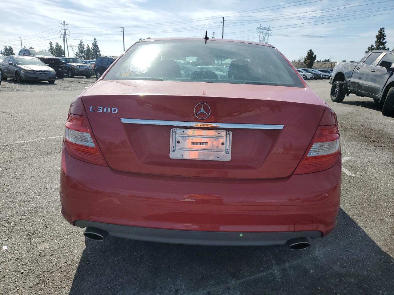 2009 Mercedes-Benz C-klasse VIN WDDGF54XX9R080472 Copart auction photo, front end damage thumbnail 6