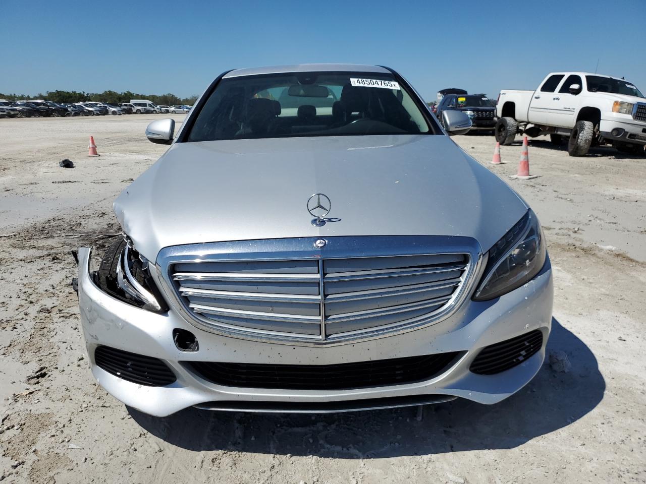 2015 Mercedes-Benz C-klasse VIN 55SWF4KB5FU019618 Copart auction photo, side / front end damage thumbnail 5