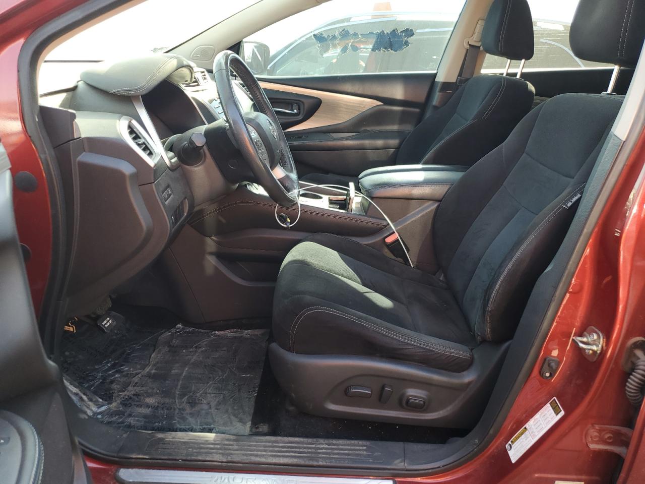 2017 Nissan Murano VIN 5N1AZ2MH2HN153866 Copart auction photo, front end damage thumbnail 7