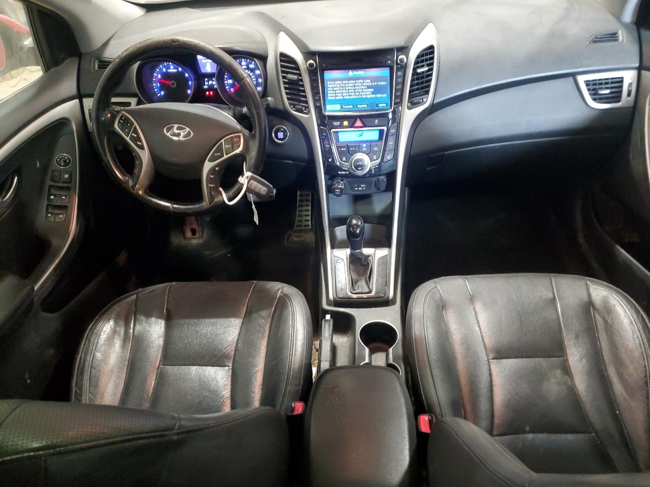 2013 Hyundai Elantra VIN KMHD35LE6DU021670 Copart auction photo, front end / side damage thumbnail 8