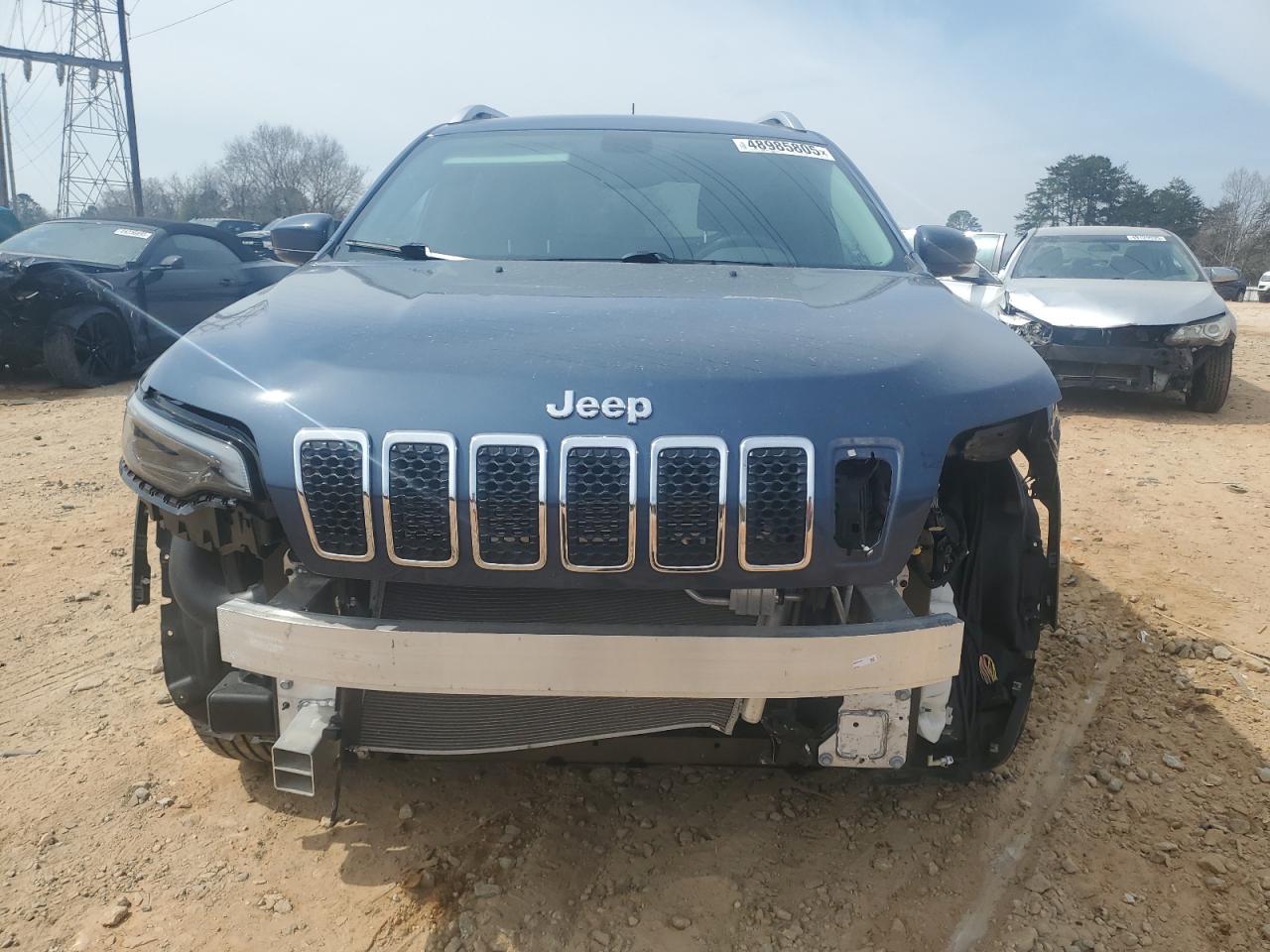 2020 Jeep Grand Cherokee VIN 1C4PJMDX5LD575136 Copart auction photo, front end damage thumbnail 5