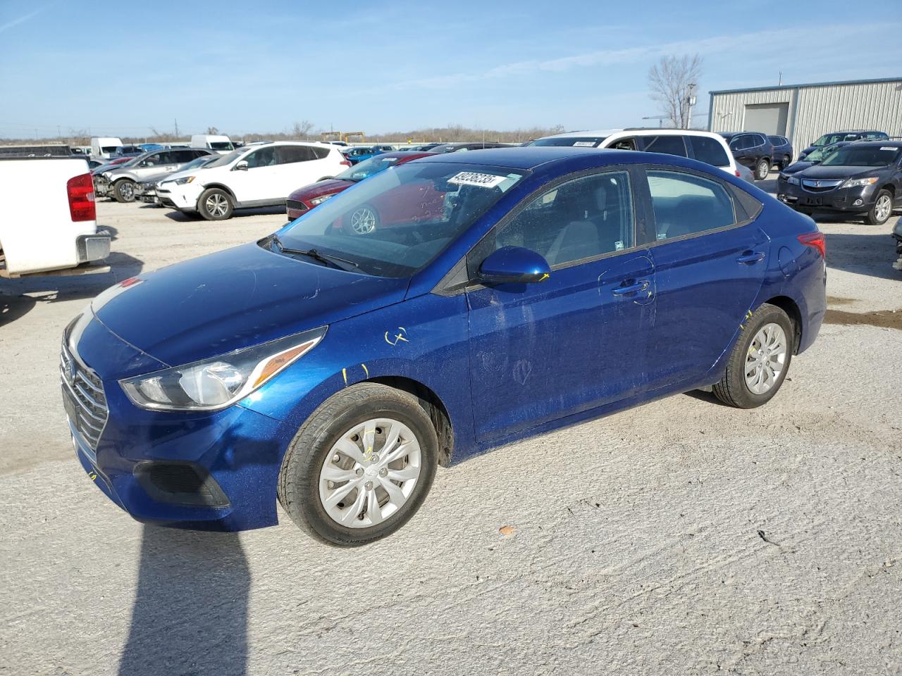 2020 Hyundai Accent VIN 3KPC24A67LE096612 - Copart auction photo