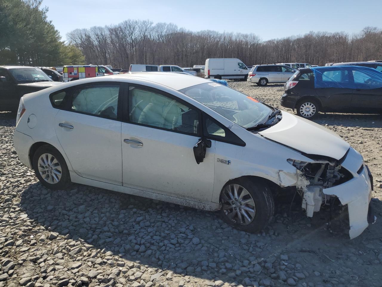 2013 Toyota Prius VIN JTDKN3DP1D3040837 Copart auction photo, front end / side damage thumbnail 4