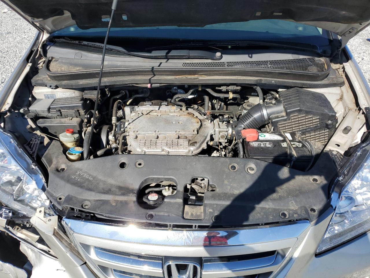 2007 Honda Odyssey VIN 5FNRL38617B406552 Copart auction photo, rear end / front end damage thumbnail 12