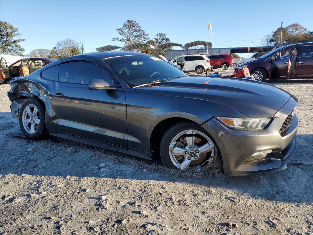 2016 Ford Mustang VIN 1FA6P8AM2G5270873 Copart auction photo, rear end / front end damage thumbnail 4