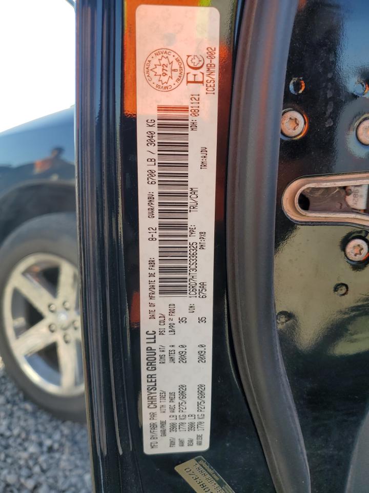 2012 Dodge RAM VIN 1C6RD7HT3CS336325 Copart auction photo, rear end damage thumbnail 12