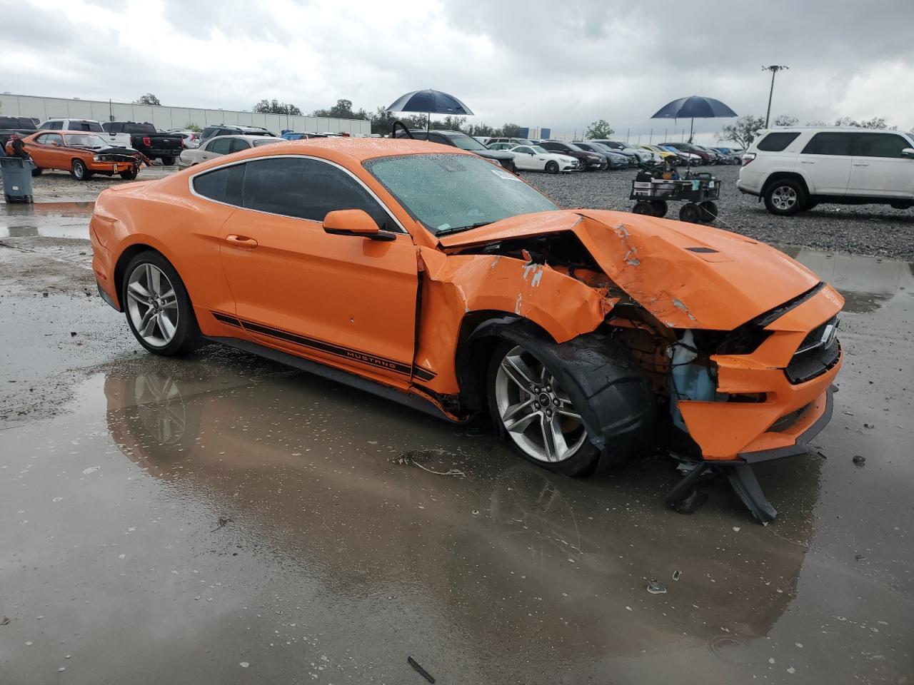 2020 Ford Mustang VIN 1FA6P8THXL5117717 Copart auction photo, front end damage thumbnail 4