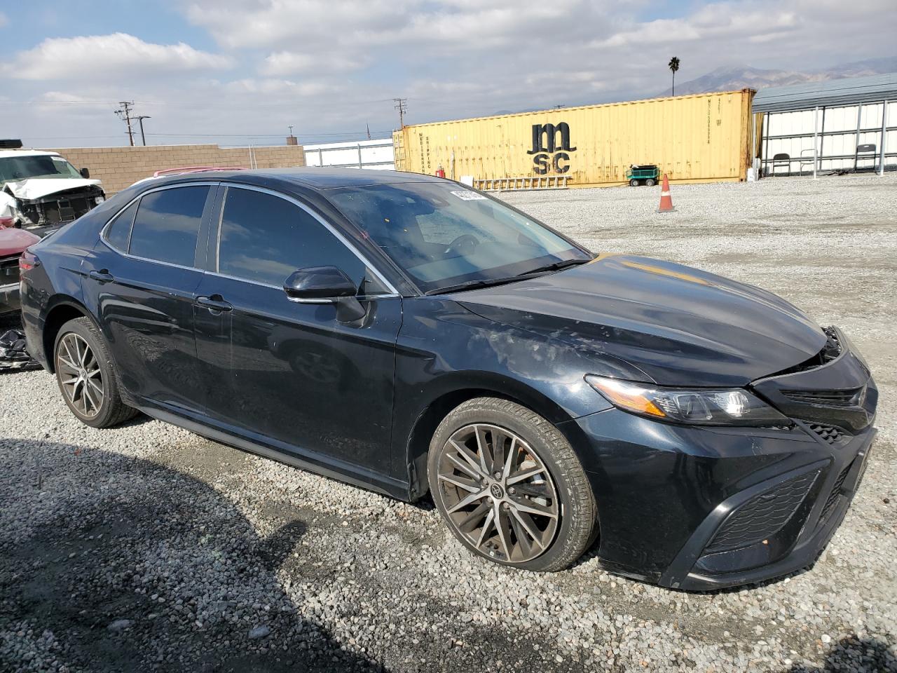 2023 Toyota Camry VIN 4T1G11AK4PU085828 Copart auction photo, front end / side damage thumbnail 4
