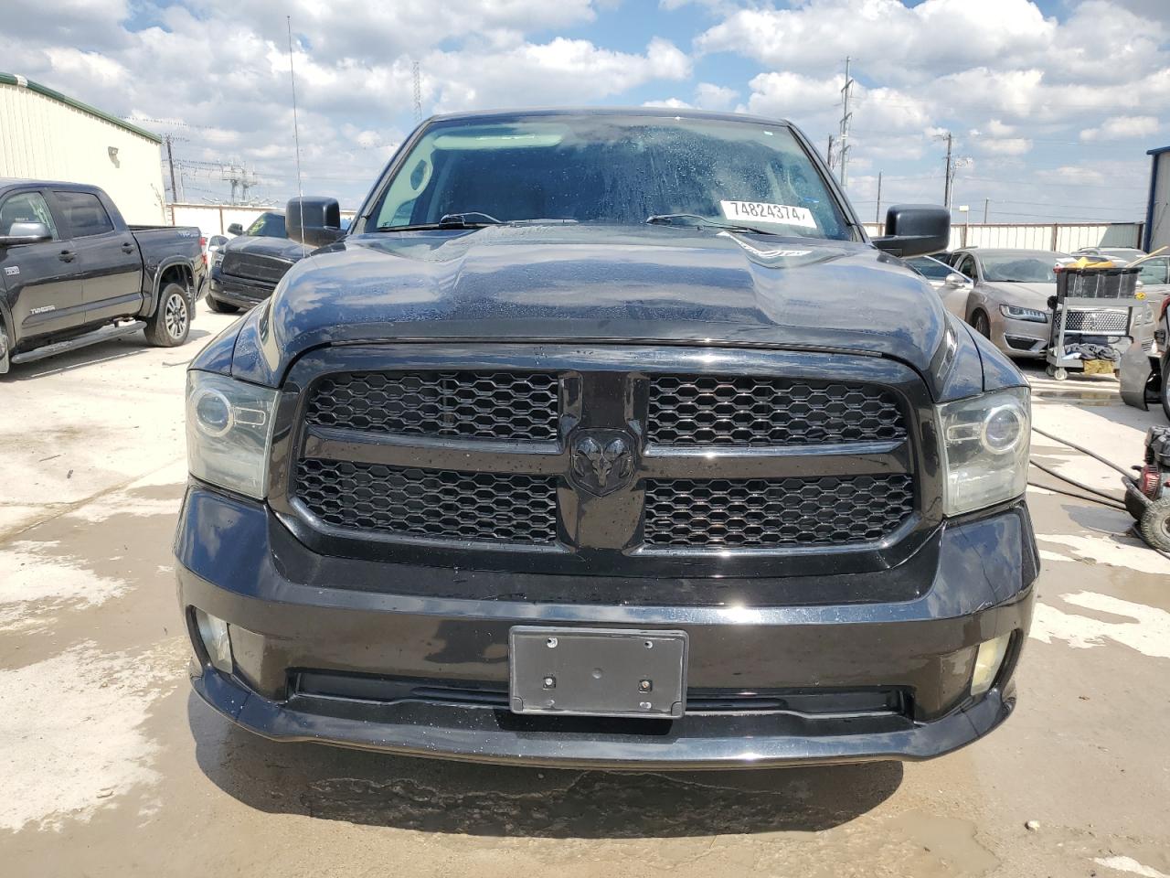 2014 RAM 1500 VIN 1C6RR6KT3ES237060 Copart auction photo, rear end / hail damage thumbnail 5