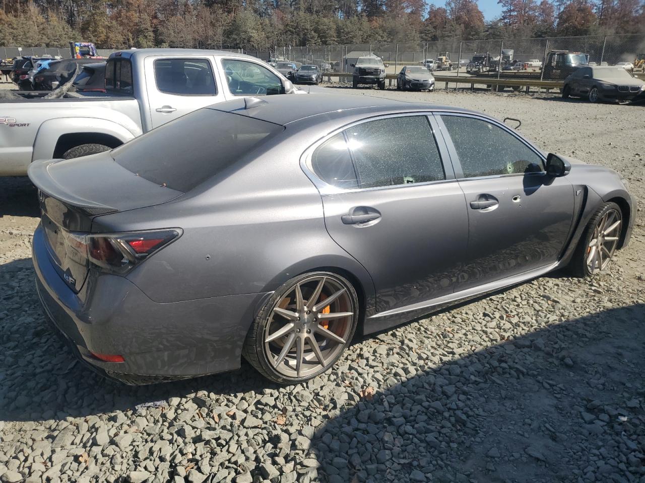 2016 Lexus GS F VIN JTHBP1BL9GA000924 Copart auction photo, vandalism damage thumbnail 3