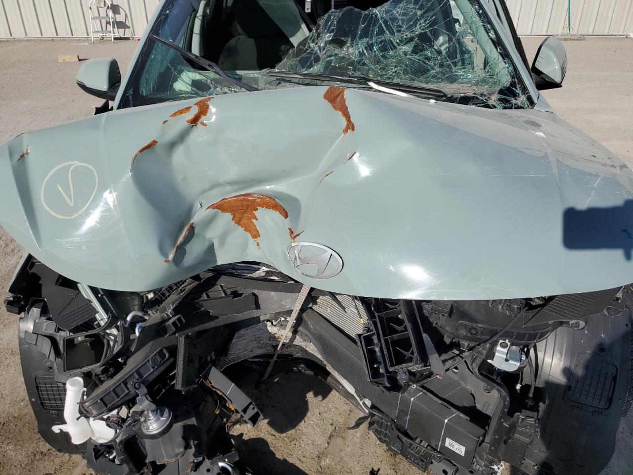2024 Hyundai Kona VIN KM8HB3AB9RU059290 Copart auction photo, front end / side damage thumbnail 12