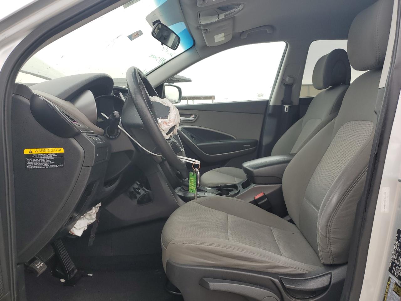 2016 Hyundai Santa Fe VIN 5XYZT3LB8GG346833 Copart auction photo, front end damage thumbnail 7