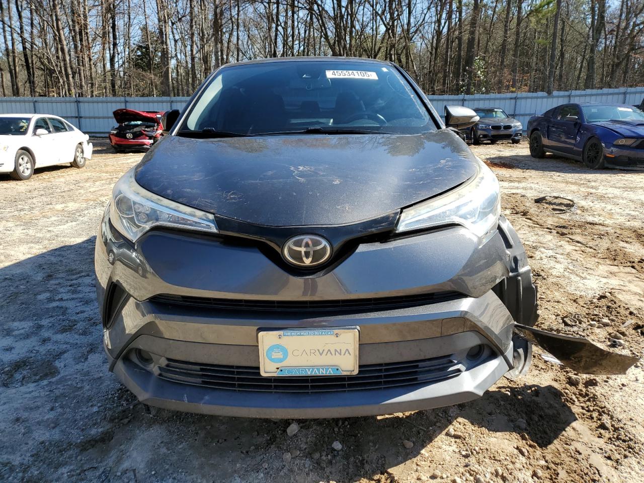 2018 Toyota C-HR VIN NMTKHMBX8JR007410 Copart auction photo, front end / side damage thumbnail 5