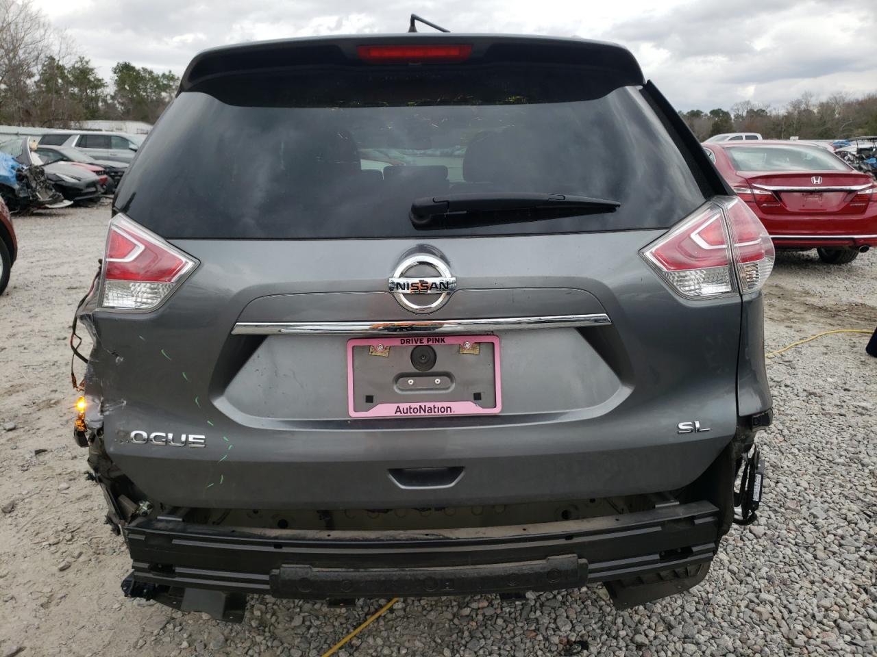 2016 Nissan Rogue VIN 5N1AT2MT3GC836319 Copart auction photo, rear end damage thumbnail 6