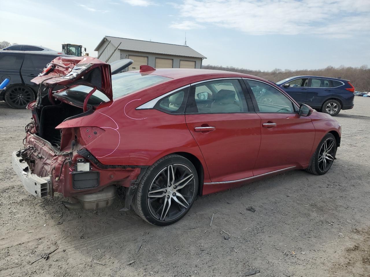 2022 Honda Accord VIN 1HGCV2F91NA000916 Copart auction photo, rear end / front end damage thumbnail 3