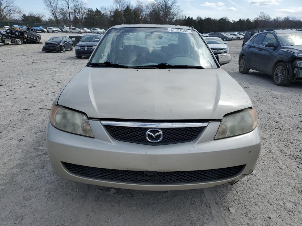 2001 Mazda Protege VIN JM1BJ225910465548 Copart auction photo, side damage thumbnail 5