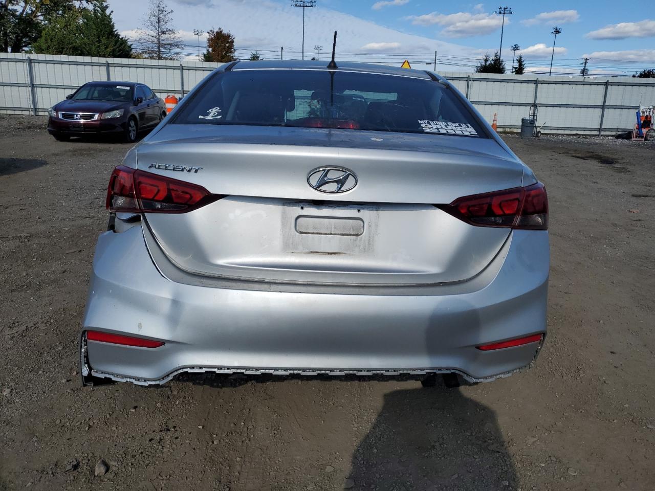 2019 Hyundai Accent VIN 3KPC24A34KE056539 Copart auction photo, front end / side damage thumbnail 6