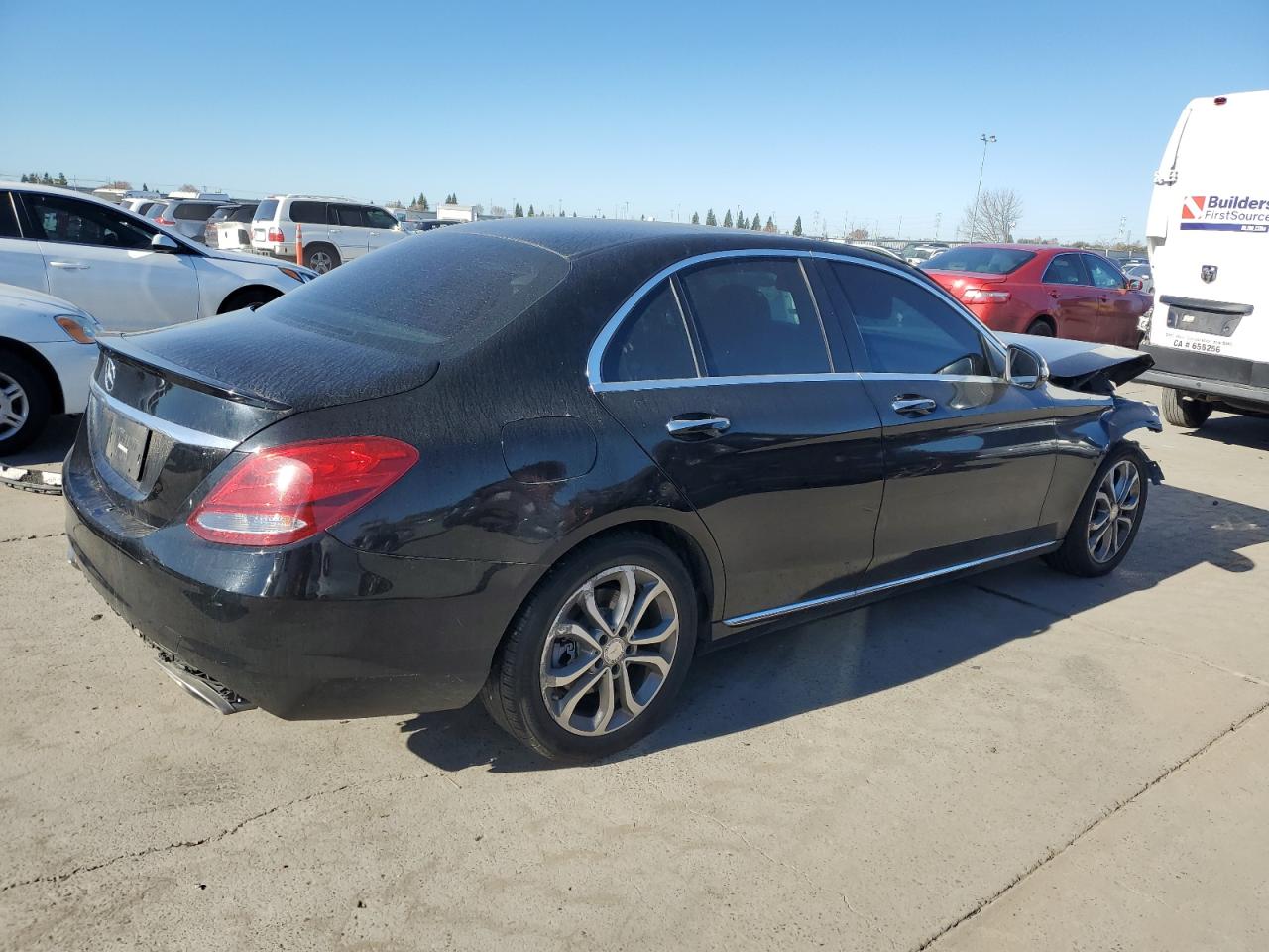 2016 Mercedes-Benz C-klasse VIN 55SWF4JB6GU174925 Copart auction photo, front end damage thumbnail 3