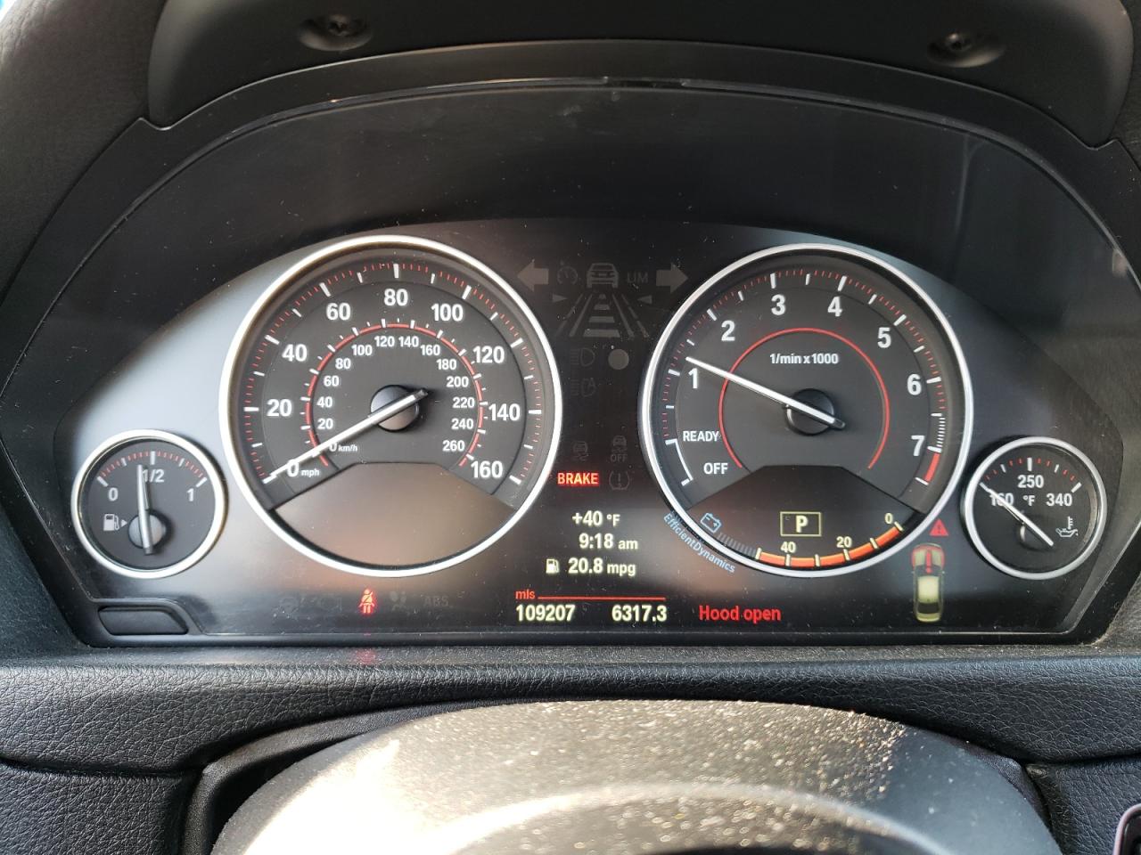 2013 BMW 3er VIN WBA3B5C56DP539163 Copart auction photo, all over damage thumbnail 9