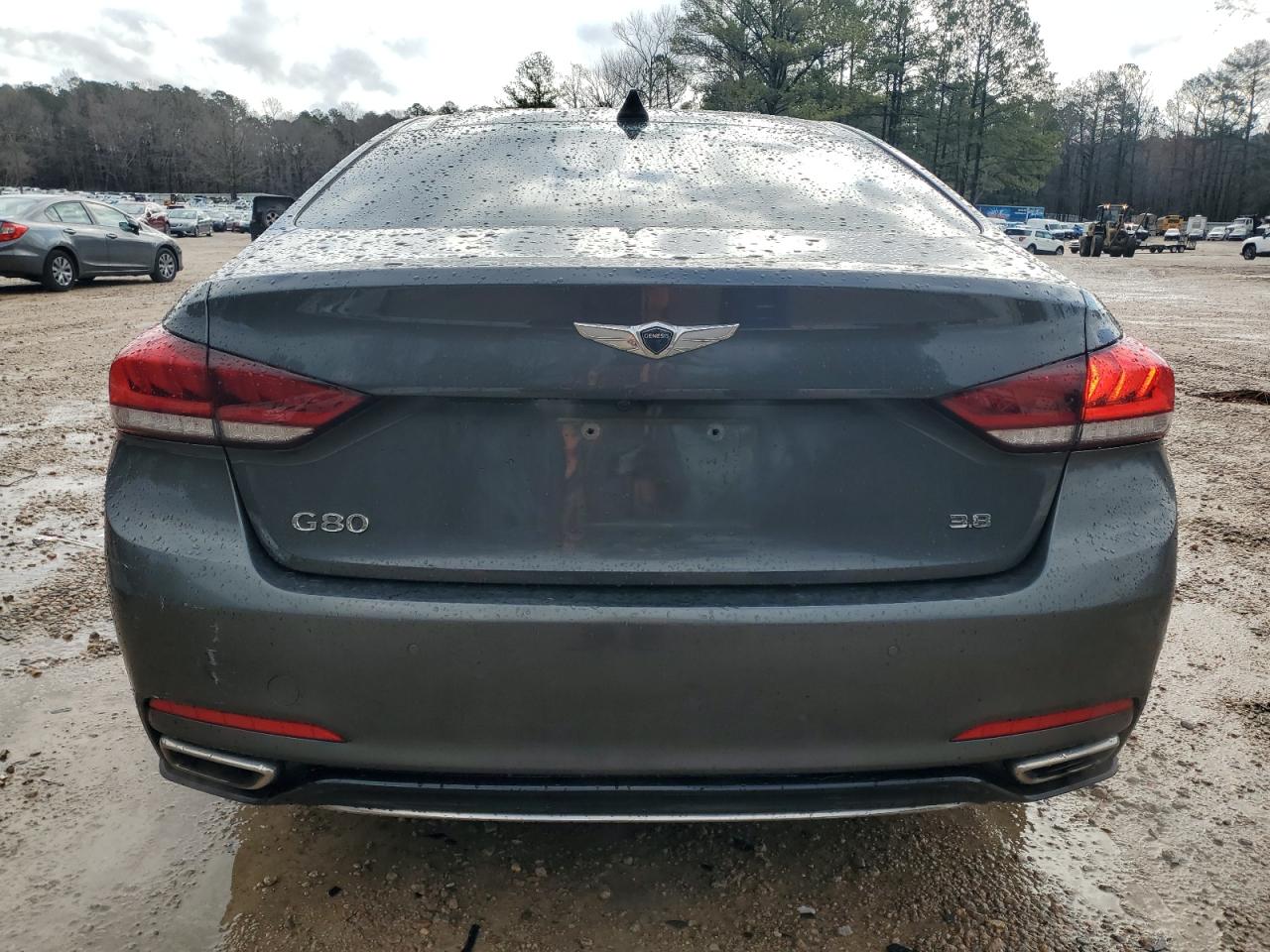 2018 Genesis G80 VIN KMHGN4JE2JU239749 Copart auction photo, front end / side damage thumbnail 6