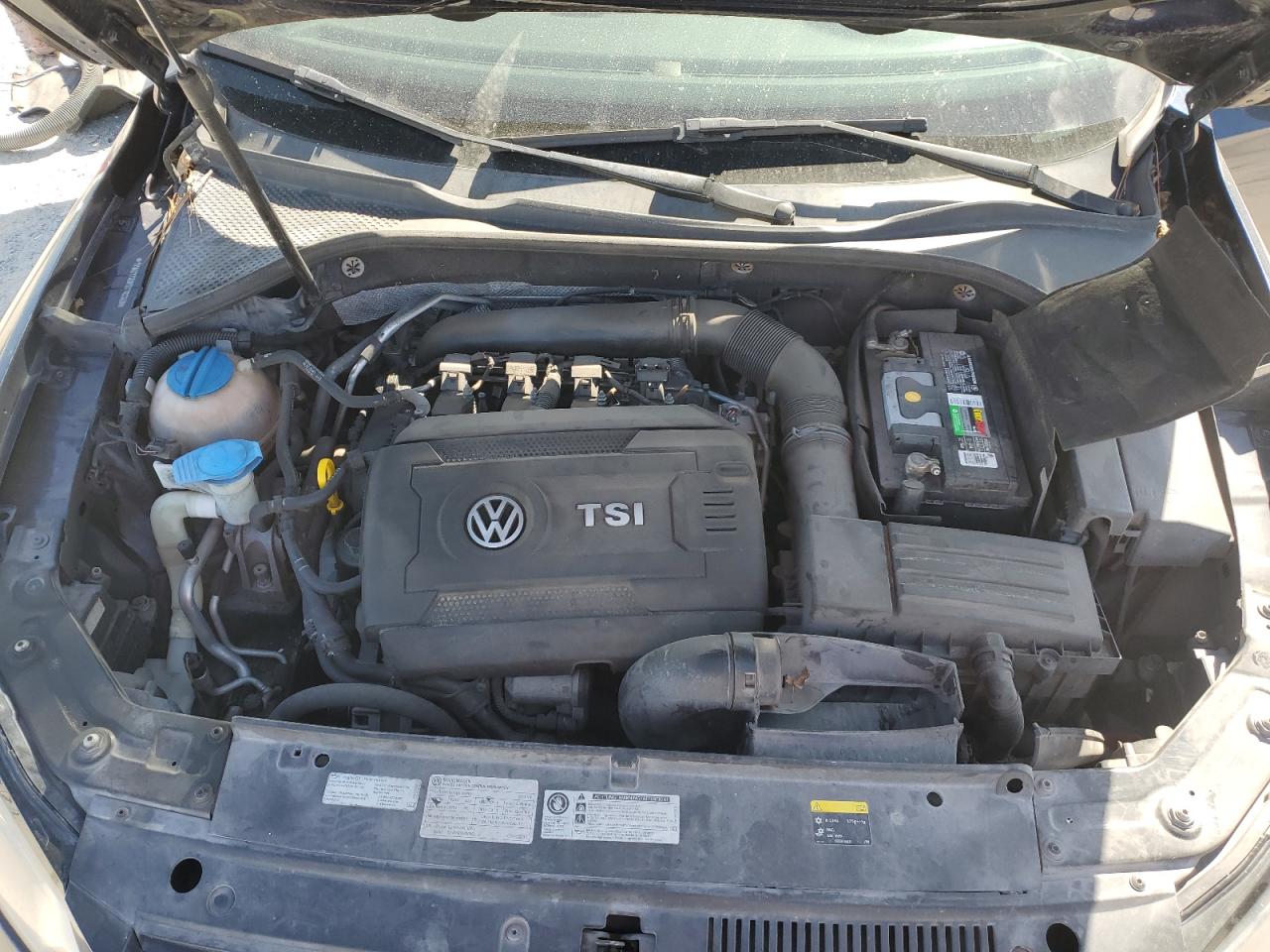 2014 Volkswagen Passat VIN 1VWBT7A37EC102349 Copart auction photo, rear end damage thumbnail 12