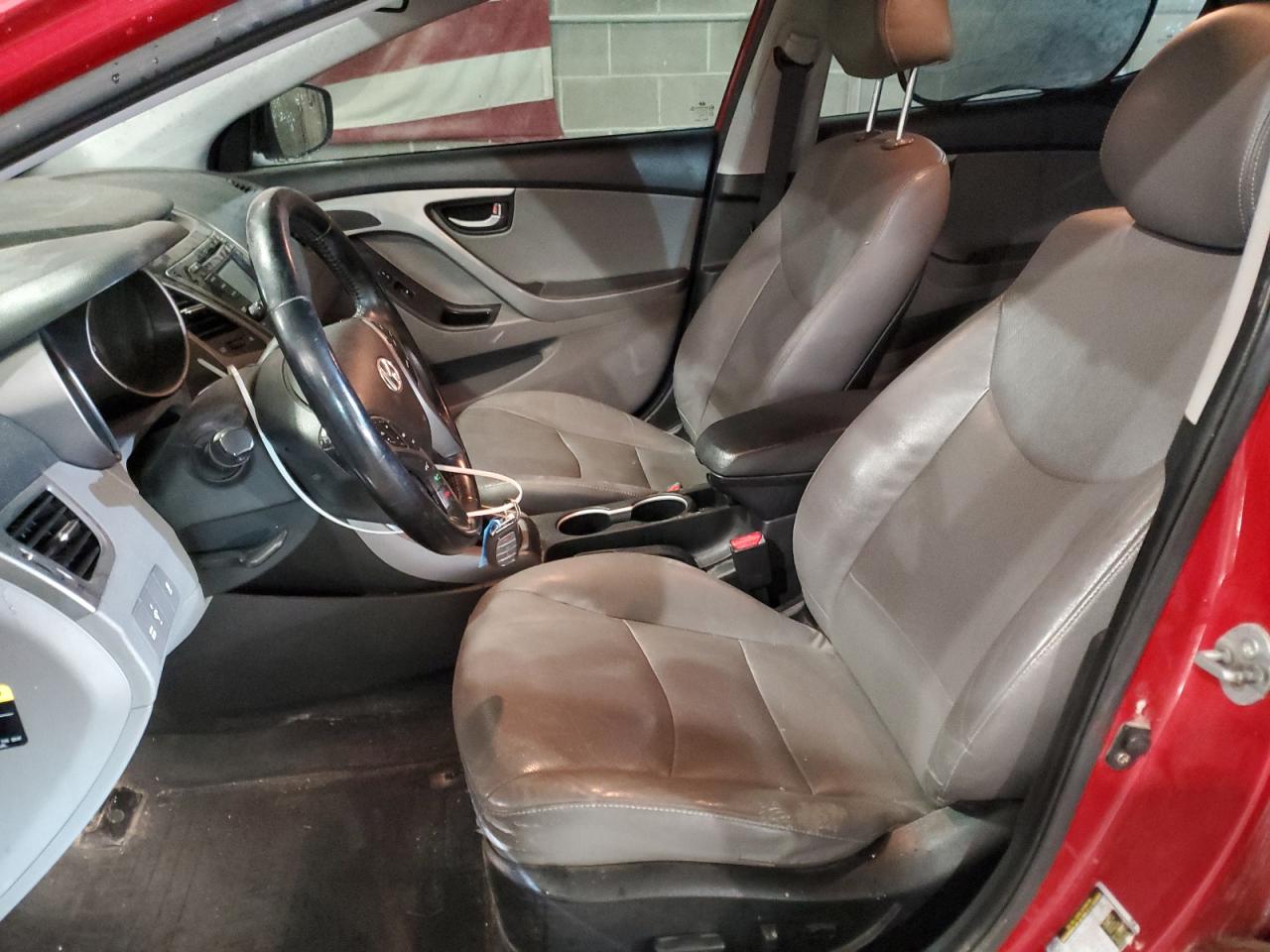 2014 Hyundai Elantra VIN KMHDH4AH8EU035399 Copart auction photo, front end damage thumbnail 7