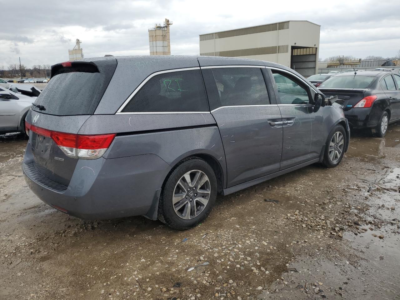 2014 Honda Odyssey VIN 5FNRL5H99EB081359 Copart auction photo, front end damage thumbnail 3
