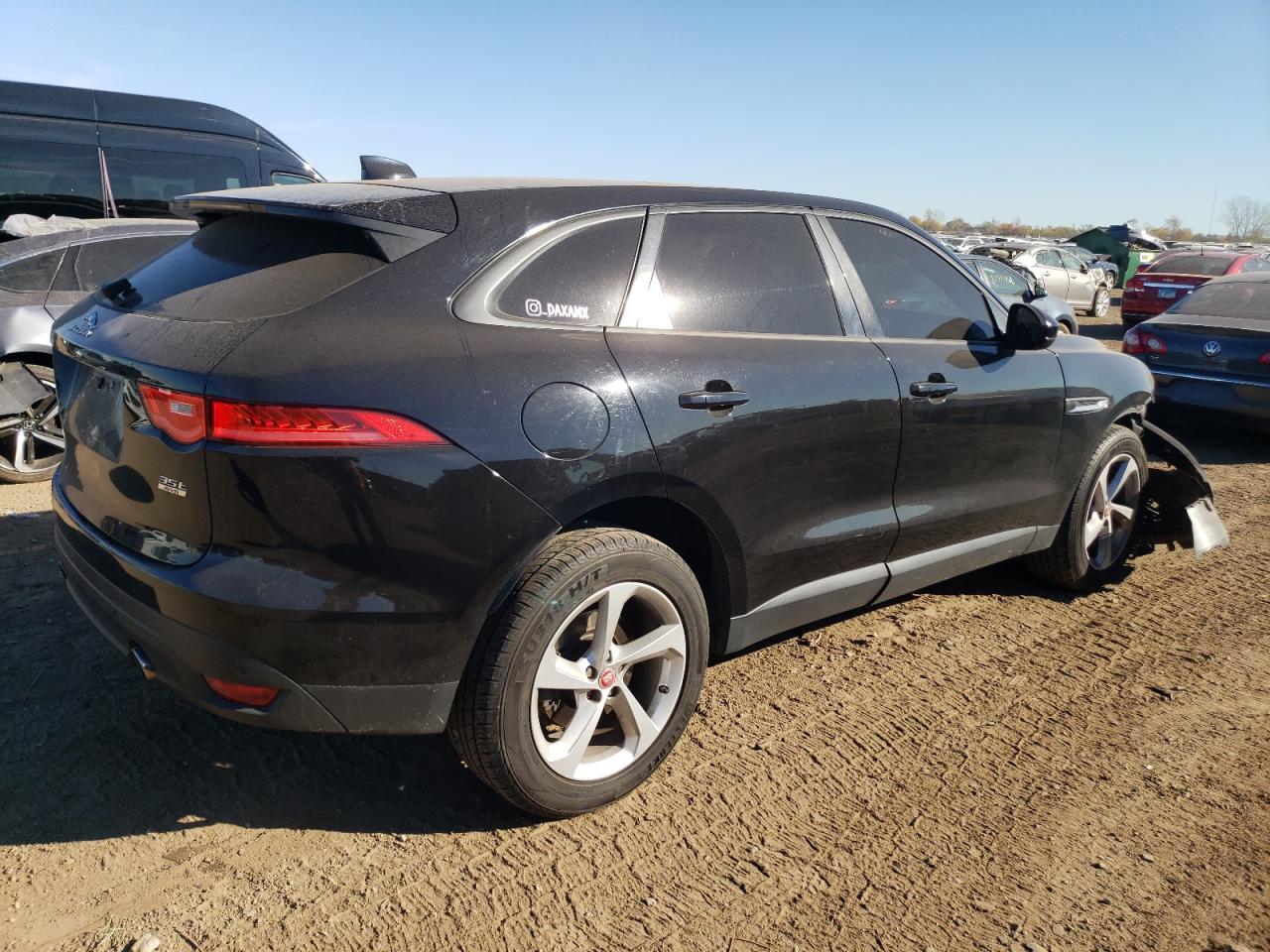 2017 Jaguar F-Pace VIN SADCJ2BV1HA047546 Copart auction photo, front end damage thumbnail 3