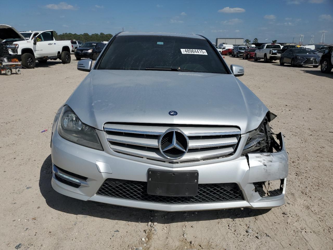 2013 Mercedes-Benz C-klasse VIN WDDGF4HBXDR296047 Copart auction photo, front end / minor dent/scratches damage thumbnail 5